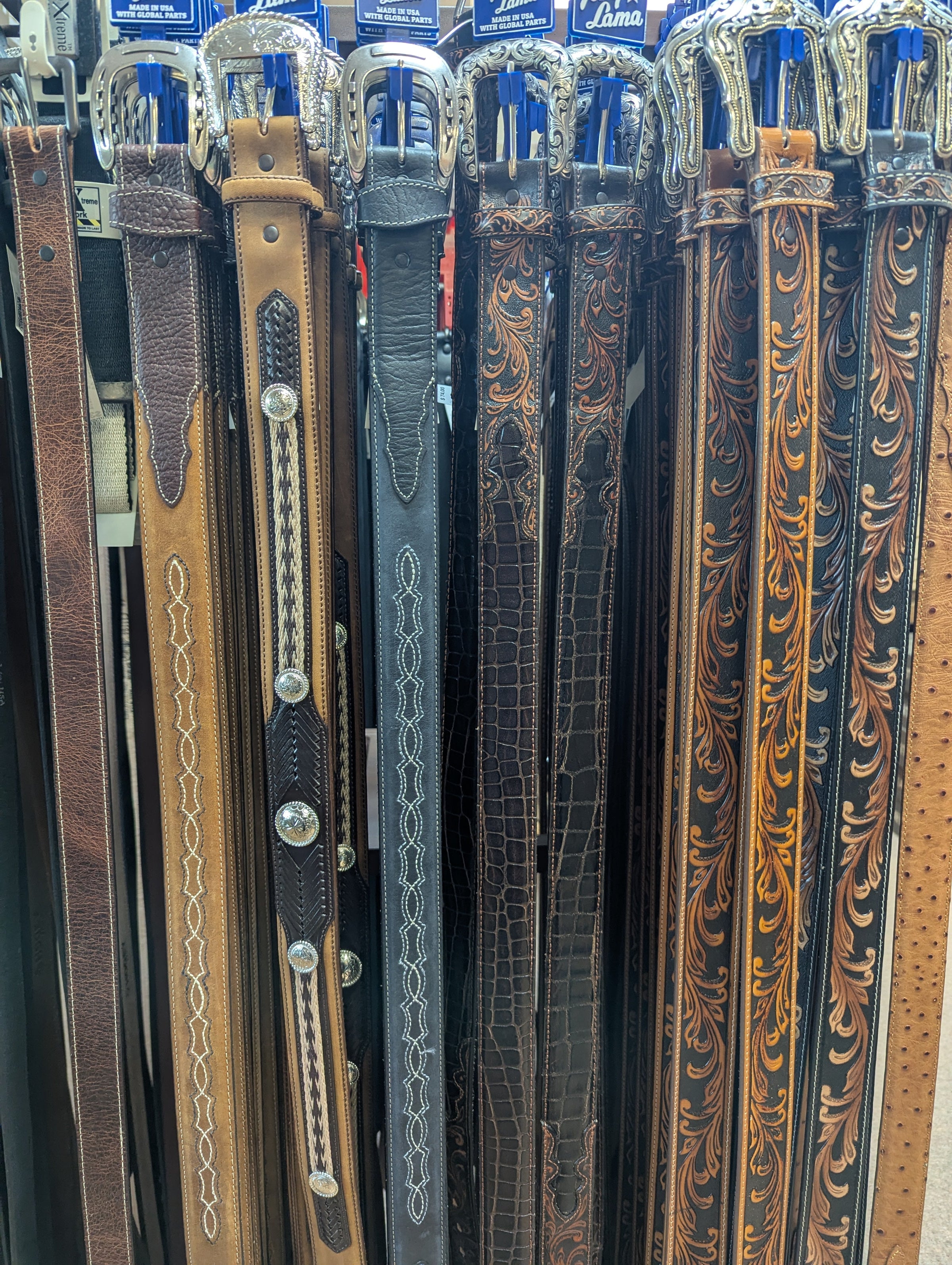 Men’s Western Belts – Cowboy Leather | The Cowboy Shop