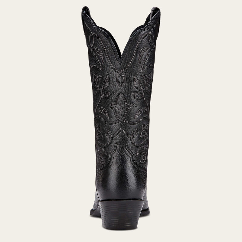 ARIAT WOMENS BLACK Heritage R Toe Western Boot