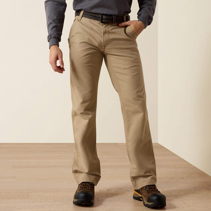 ARIAT MENS M4 Relaxed FR KHAKI Workhorse Boot Cut Pant