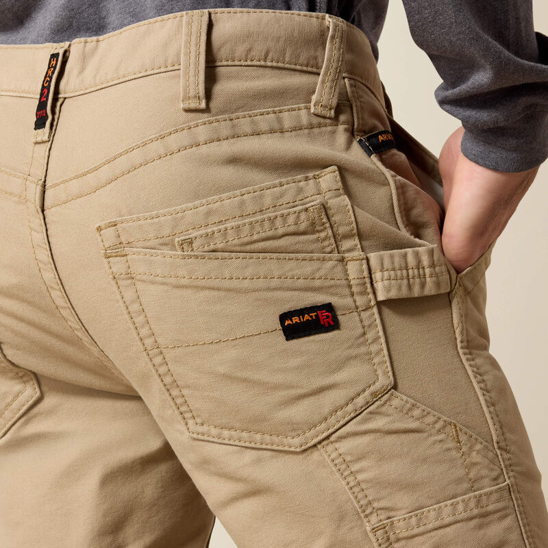 ARIAT MENS M4 Relaxed FR KHAKI Workhorse Boot Cut Pant
