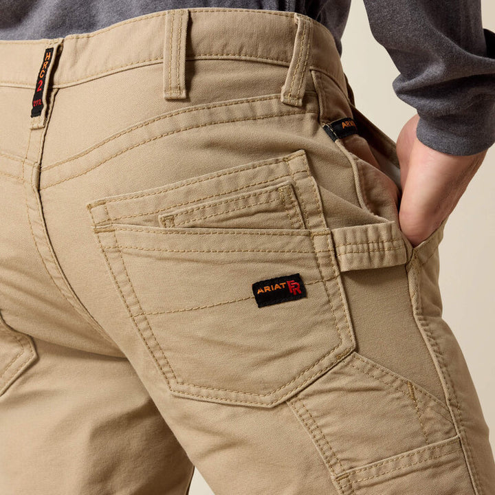 ARIAT MENS M4 Relaxed FR KHAKI Workhorse Boot Cut Pant