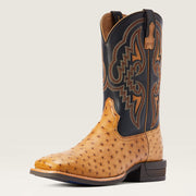 Ariat Men’s Dagger Antique Saddle Full Quill Ostrich Boots