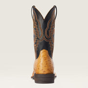 Ariat Men’s Dagger Antique Saddle Full Quill Ostrich Boots