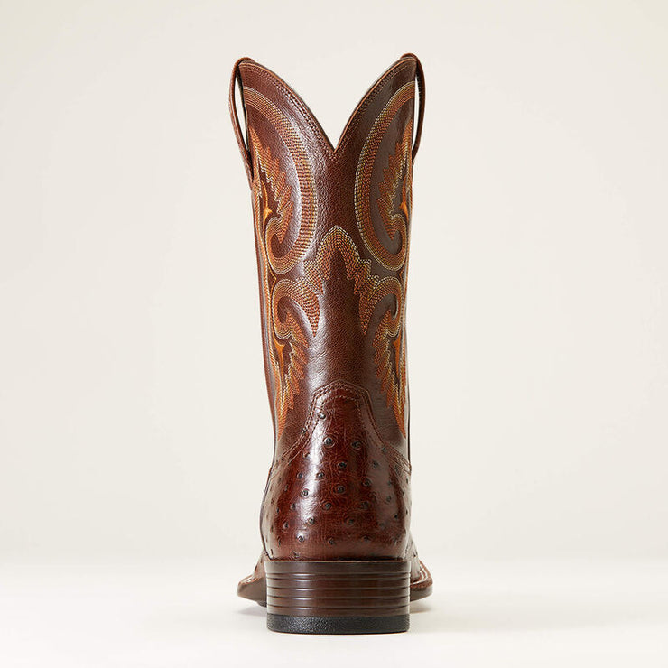 Ariat Men’s Barley Ultra Tobacco Full Quill Ostrich Boots