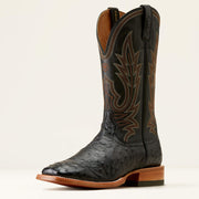 Ariat Men’s Showboat Black Full Quill Ostrich Boots
