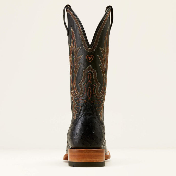 Ariat Men’s Showboat Black Full Quill Ostrich Boots