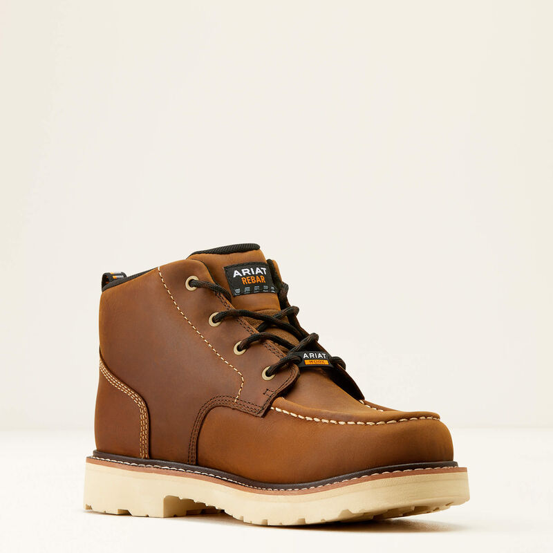 ARIAT MEN'S  LACE UP Rebar Lift Chukka Waterproof Work Boot