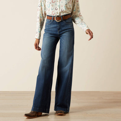 Ariat Ladies Rosalie Wide Leg Ultra High Rise Jean