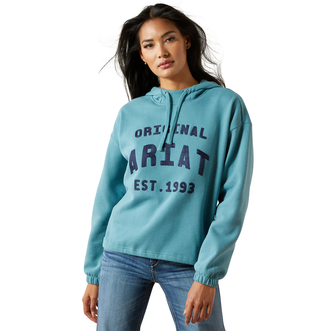 ARIAT Women's Essential Hoodie Brittany Blue shirt