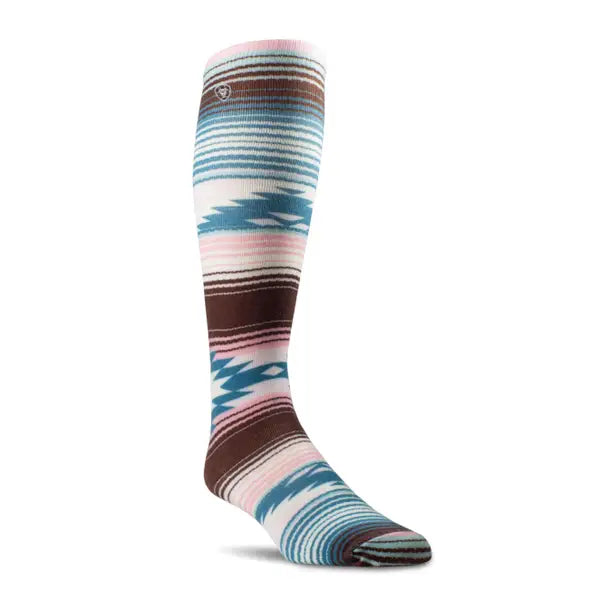 ARIAT WOMENS (2-Pack) medium Serape Stride Kneehigh Over the calf Socks