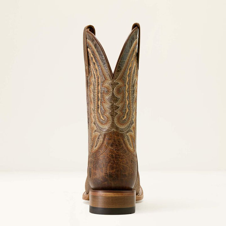 ARIAT MENS ROCK RIDGE SADDLE BROWN BISON WESTERN BOOT