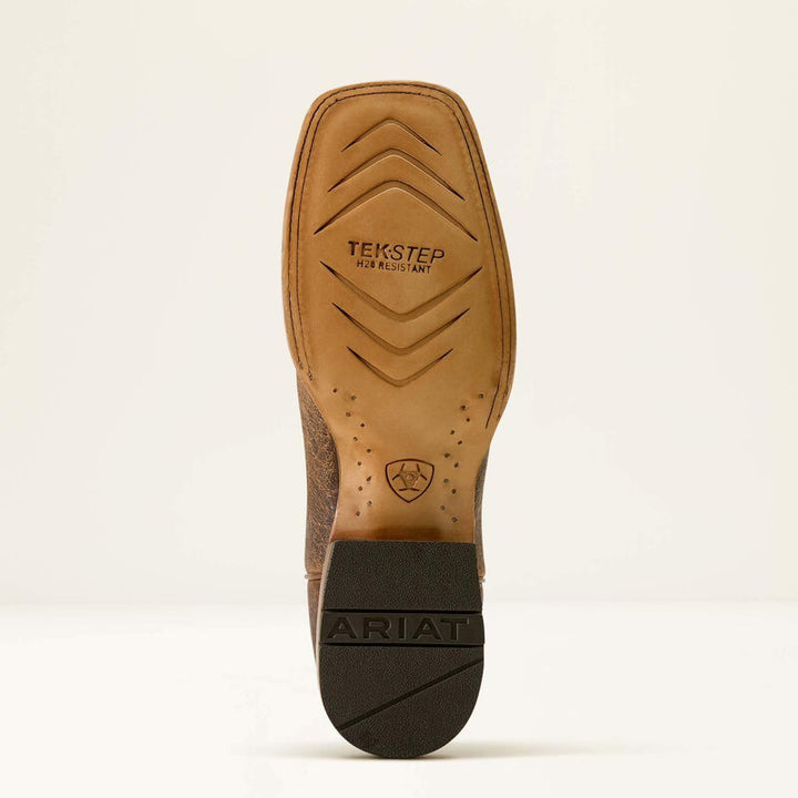 ARIAT MENS ROCK RIDGE SADDLE BROWN BISON WESTERN BOOT