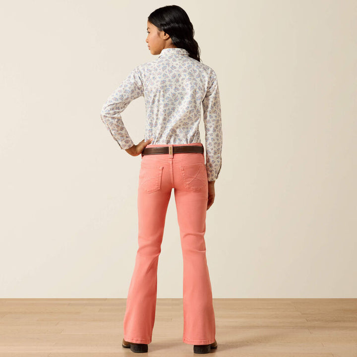 ARIAT GIRL'S Ella PEACH Flare Jeans