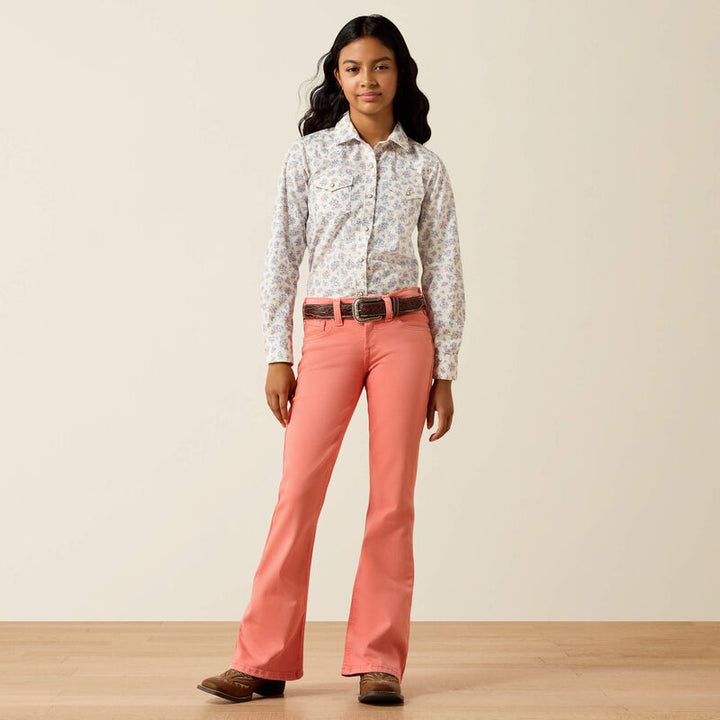 ARIAT GIRL'S Ella PEACH Flare Jeans