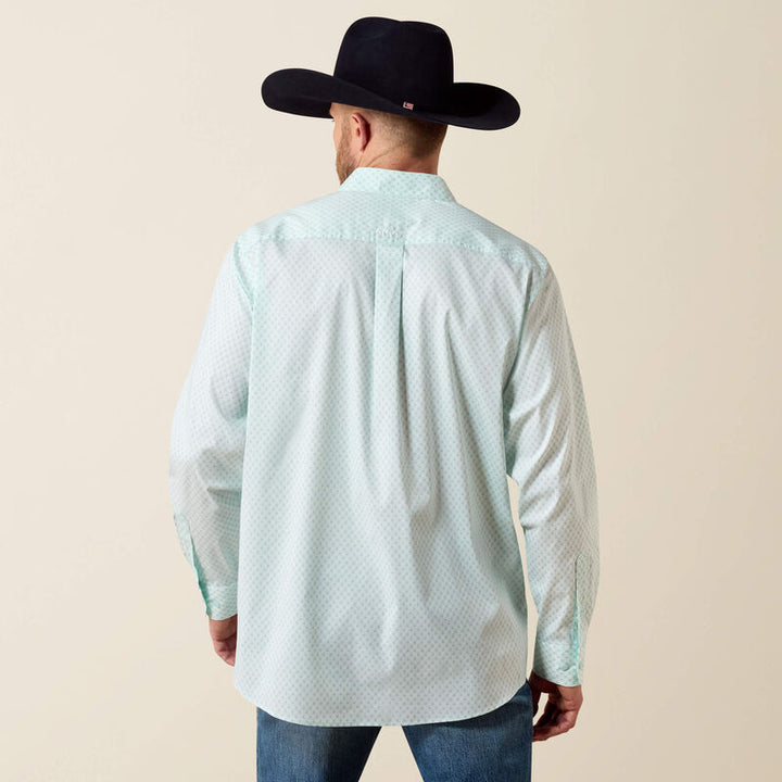 ARIAT MEN'S BLUE GLOW SOUTHWEST CROSSES SHIRT