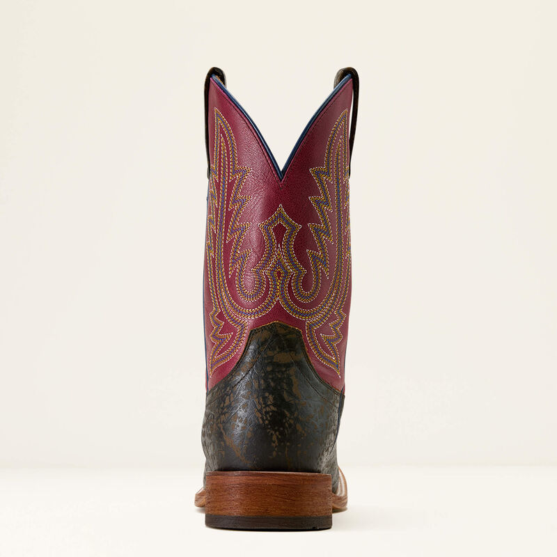 ARIAT MEN'S County Roads TOFFEE|SHADOW PURPLE Wide Square Toe Cowboy Boot