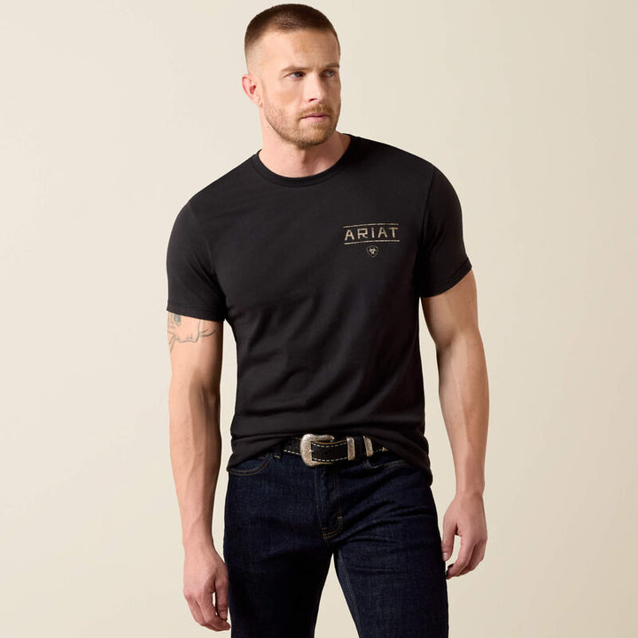 Ariat Mens Black Monument Gaucho Graphic T-Shirt