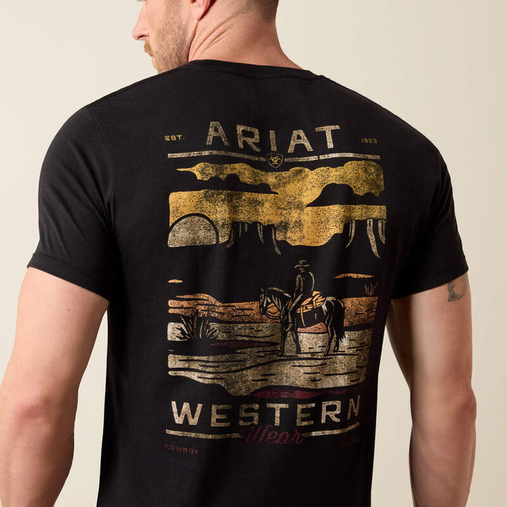 Ariat Mens Black Monument Gaucho Graphic T-Shirt