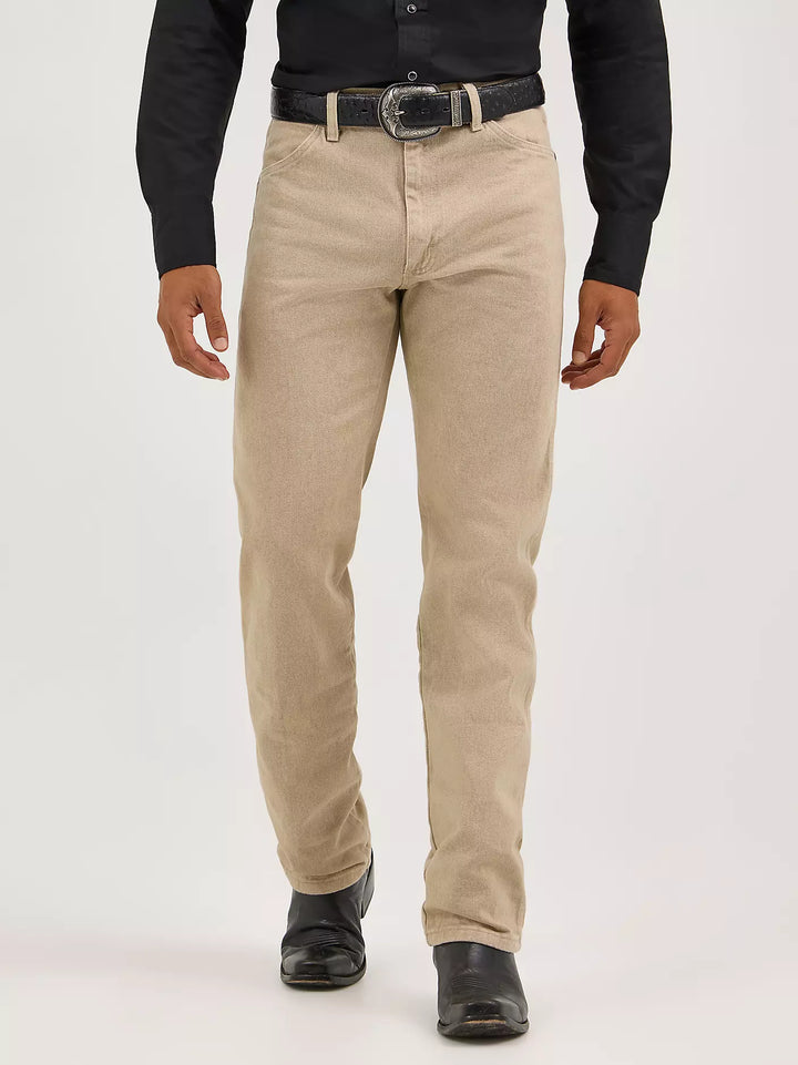 WRANGLER MENS COWBOY CUT ORIGINAL FIT KHAKI JEANS
