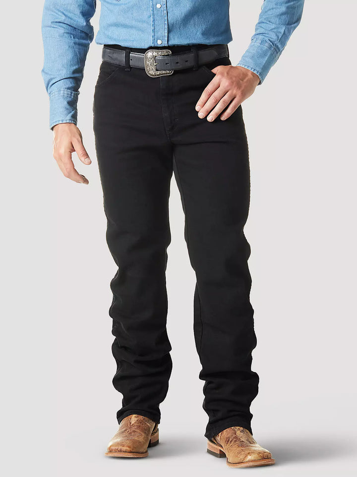 WRANGLER MEN'S ORIGINAL FIT BLACK COWBOY CUT JEAN