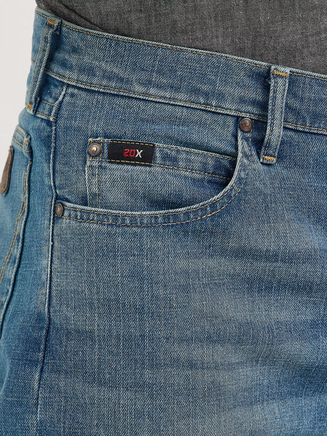 WRANGLER MEN'S CODY JOHNSON 20X® ADVANCED COMFORT 01 COMPETITION BLUE STONE RELAXED FIT JEAN