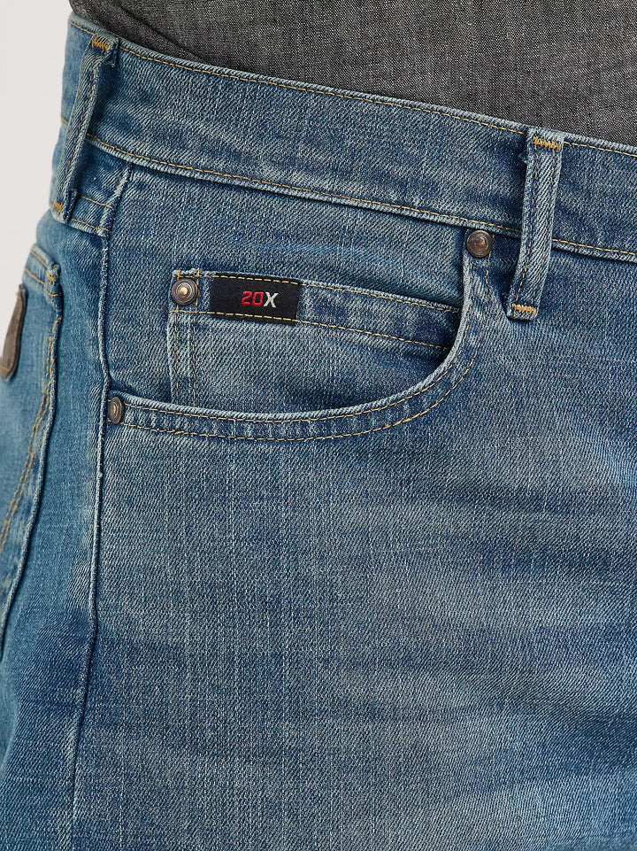 WRANGLER MEN'S CODY JOHNSON 20X® ADVANCED COMFORT 01 COMPETITION BLUE STONE RELAXED FIT JEAN