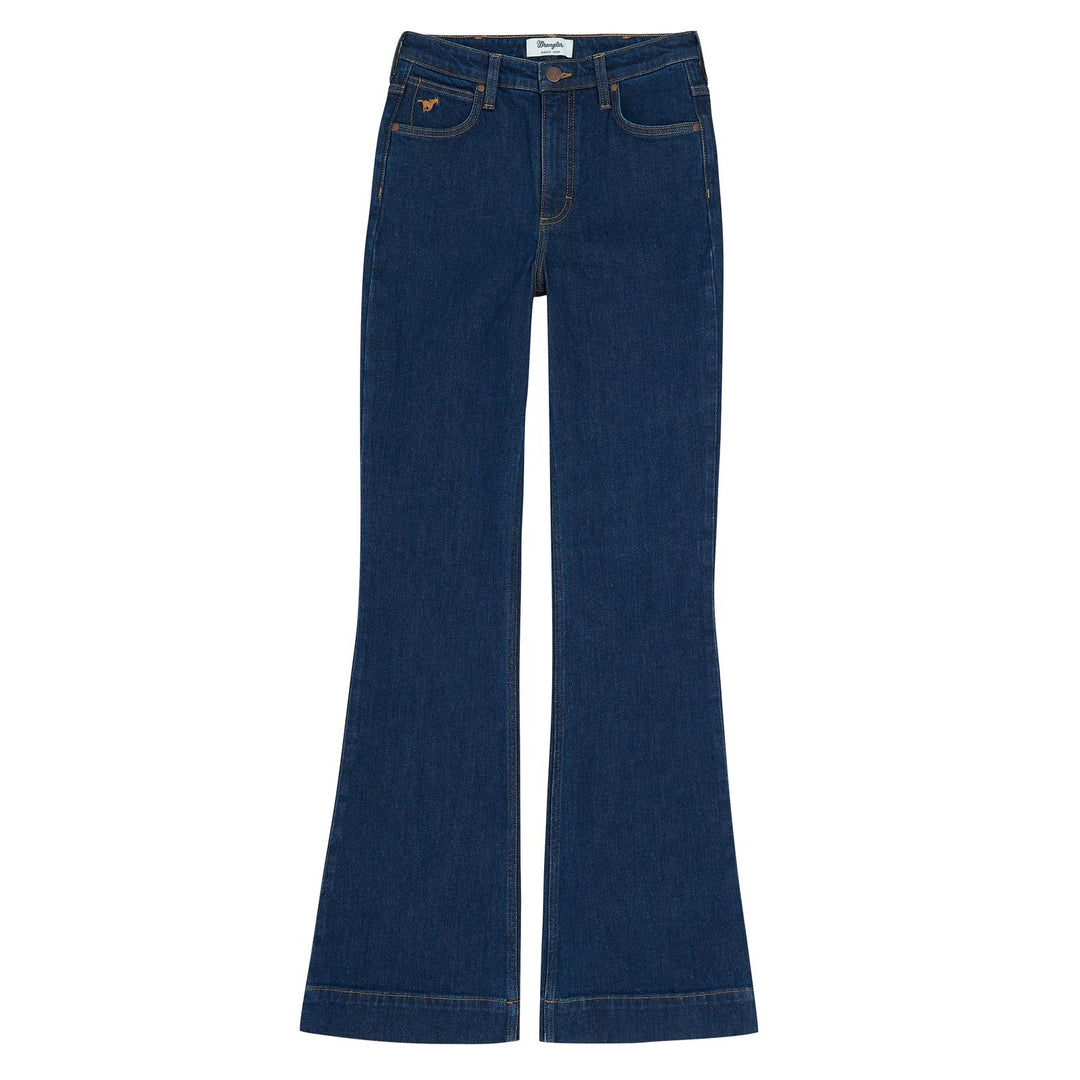 WRANGLER Women's High Rise Bell Trouser Riding Jean