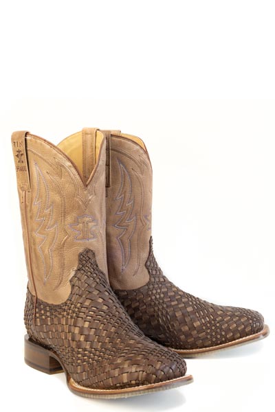 TIN HAUL MEN'S TORQUE TWISTER GOT SWAG SOLE WIDE SQ. TOE  BROWN BOOT