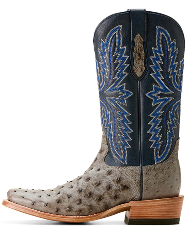 Ariat Men's Futurity Relentless Buckle Ostrich Western Boots