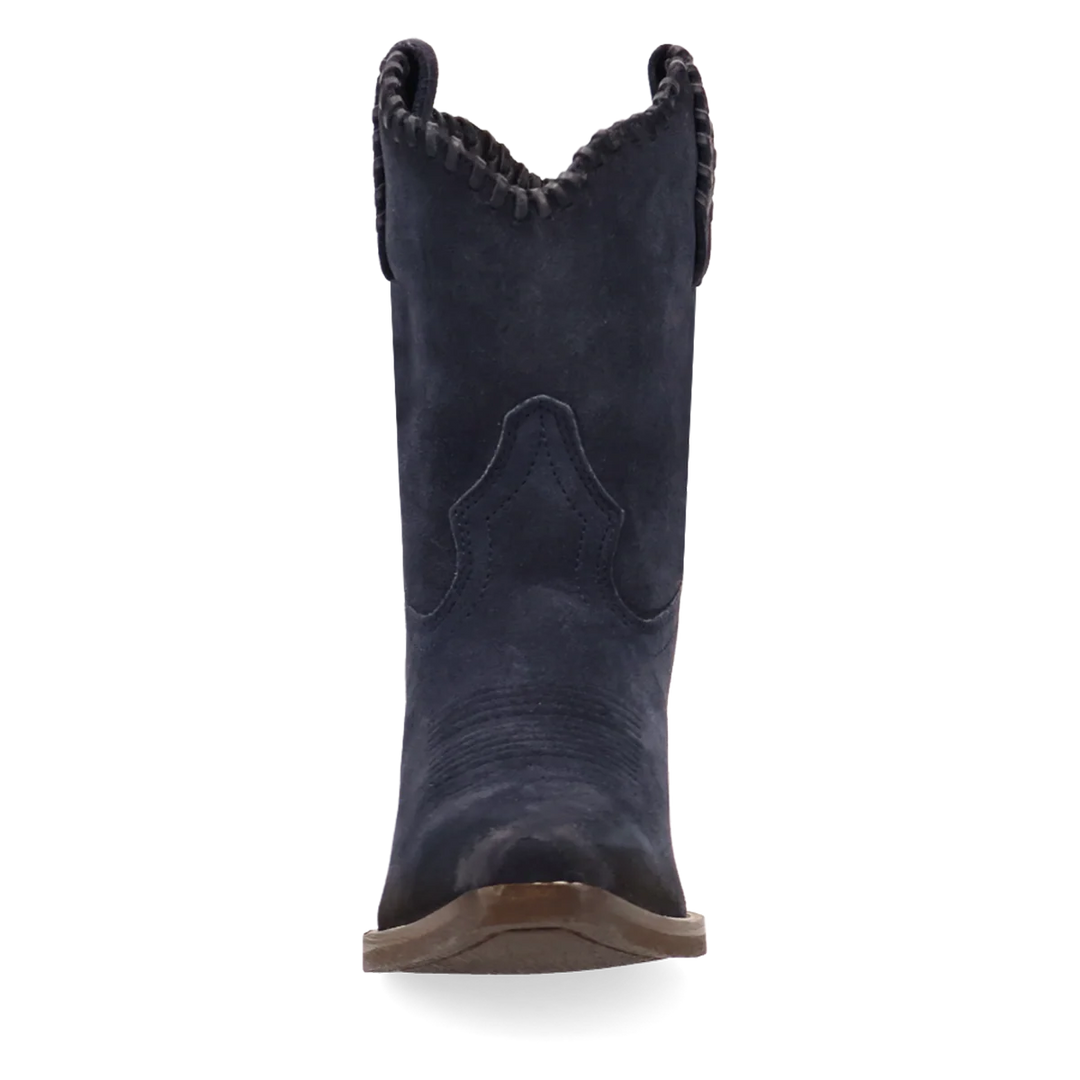 LAREDO WOMENS WHITLEY BLUE SUEDE BOOTIE BOOT
