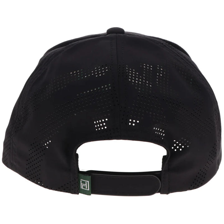 HOOEY MENS "HOOEY HILLS" BLACK W/GOLF COURSE LANDSCAPE HAT