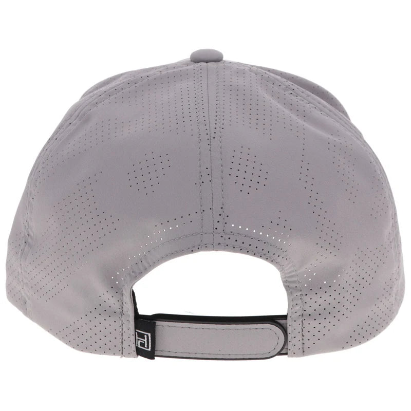 HOOEY MENS "ACE" LIGHT GREY W/BLACK HOOEY GOLF LOGO HAT