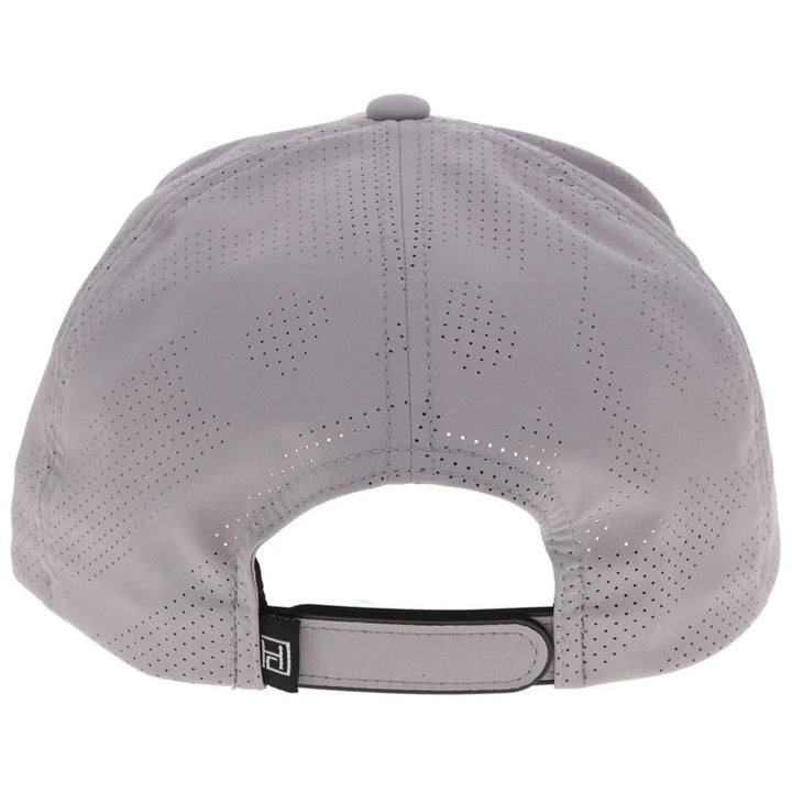 HOOEY MENS "ACE" LIGHT GREY W/BLACK HOOEY GOLF LOGO HAT