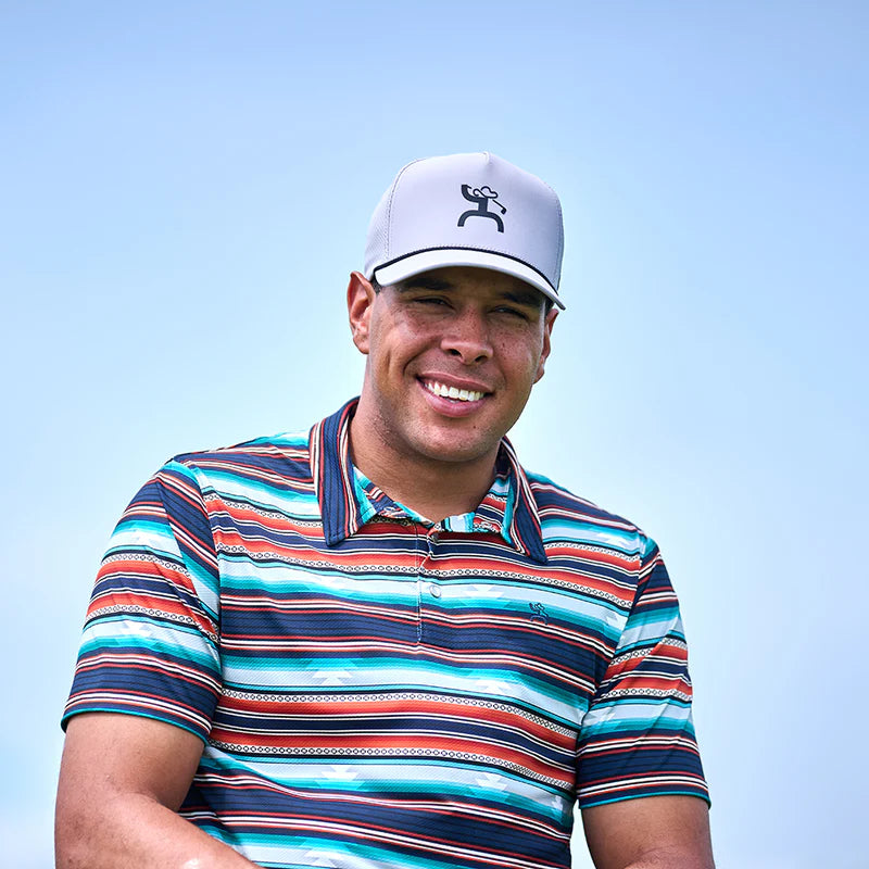 HOOEY MENS "ACE" LIGHT GREY W/BLACK HOOEY GOLF LOGO HAT