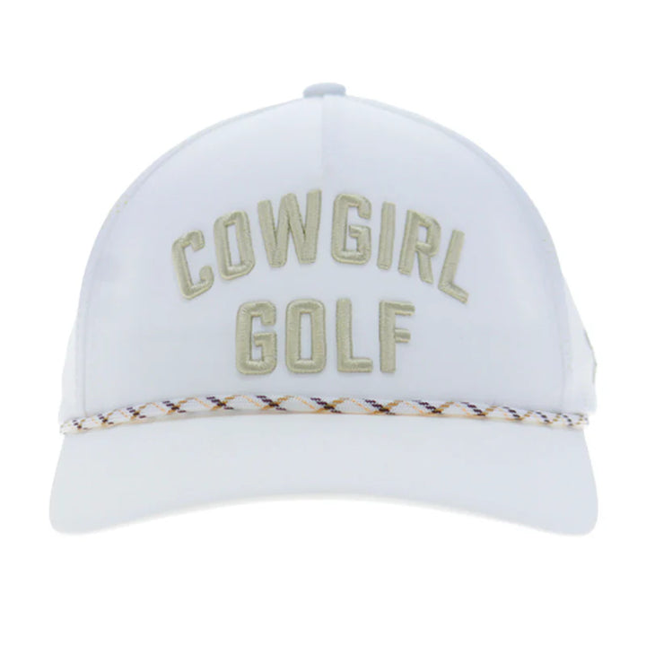 HOOEY WOMENS "COWGIRL GOLF" WHITE W/GOLD HAT