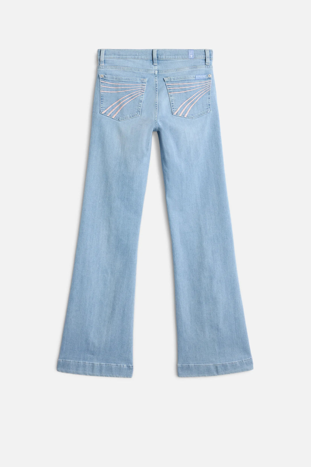 Seven Women's Dojo Tailorless in Slim Illusion Indigo Bloom Flare Jeans