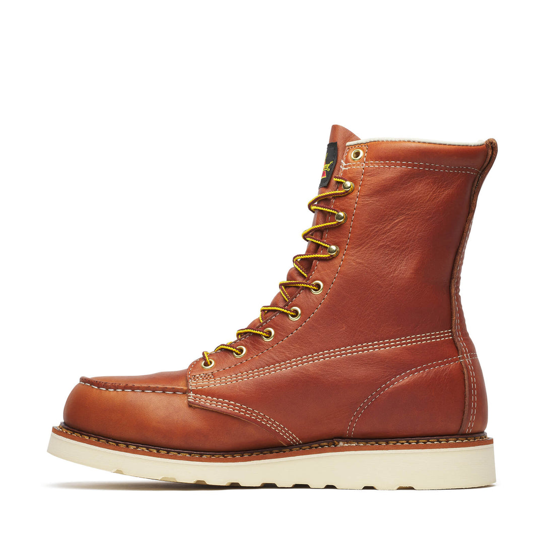 THOROGOOD MENS 8″ TOBACCO SAFETY TOE – MOC TOE MAXWEAR WEDGE™ Boots