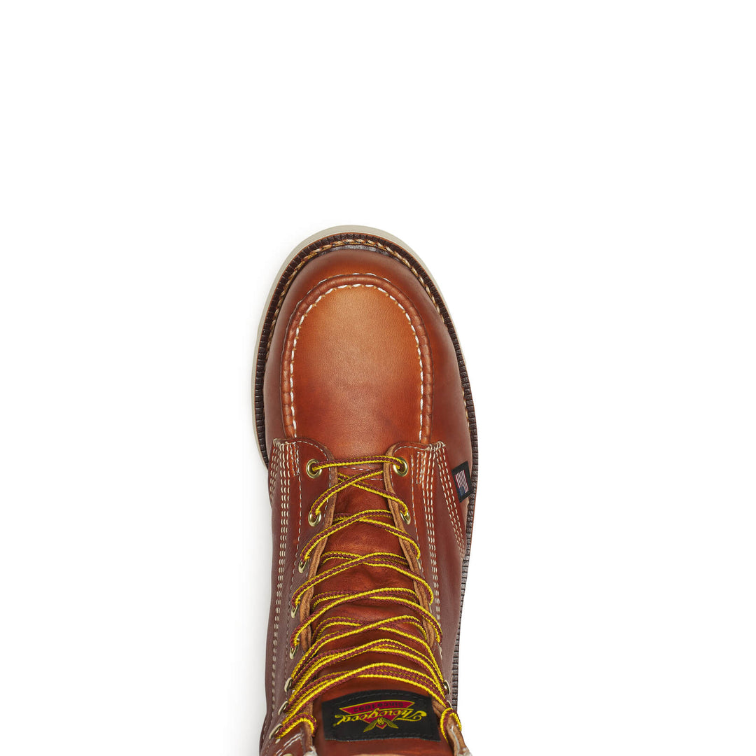 THOROGOOD MENS 8″ TOBACCO SAFETY TOE – MOC TOE MAXWEAR WEDGE™ Boots