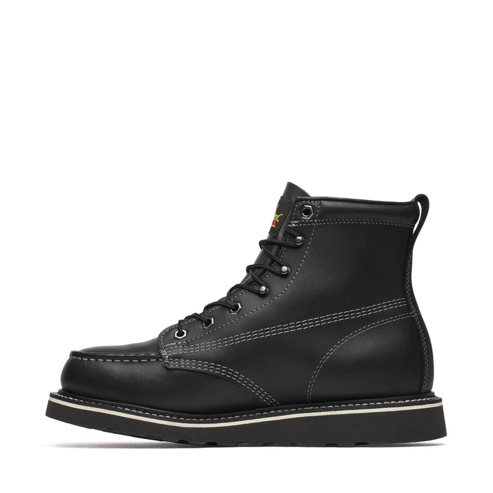 THOROGOOD MENS MIDNIGHT SERIES 6″ BLACK MOC TOE BOOT