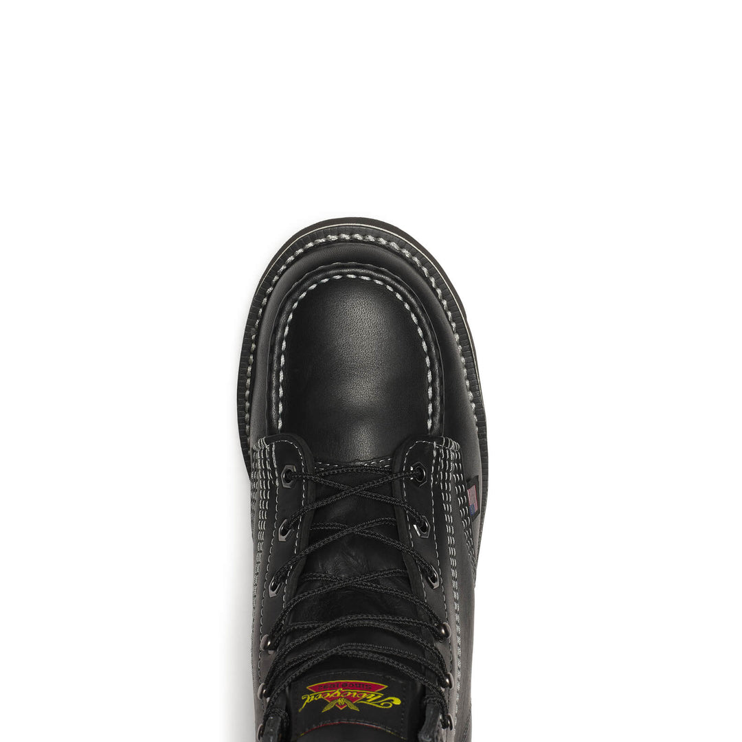 THOROGOOD MENS MIDNIGHT SERIES 6″ BLACK MOC TOE BOOT