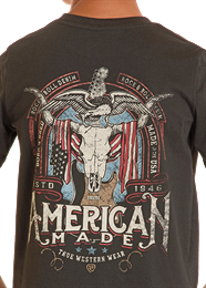 ROCK & ROLL BOY'S BLACK AMERICAN MADE T-SHIRT