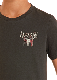 ROCK & ROLL BOY'S BLACK AMERICAN MADE T-SHIRT
