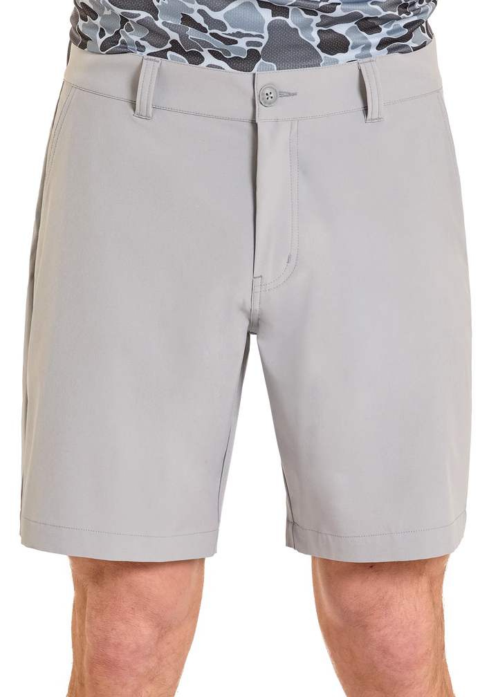 ROCK & ROLL MEN'S SOLID CHINO LIGHT GREY SHORTS