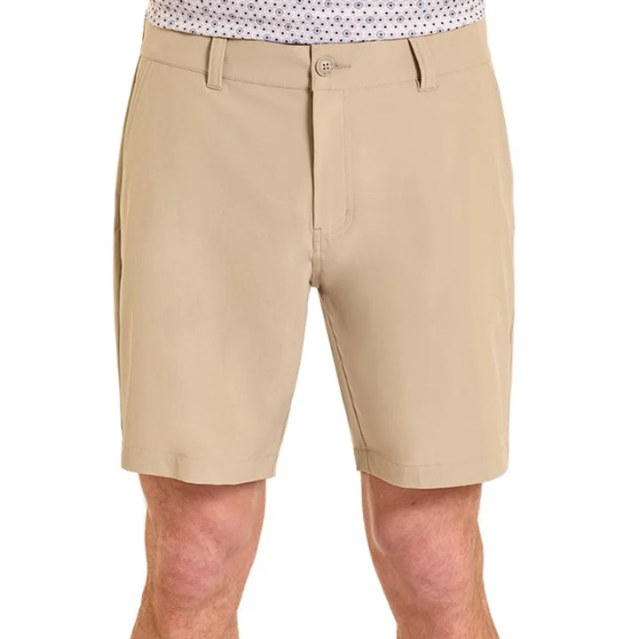 ROCK & ROLL MEN'S SOLID KHAKI CHINO SHORTS