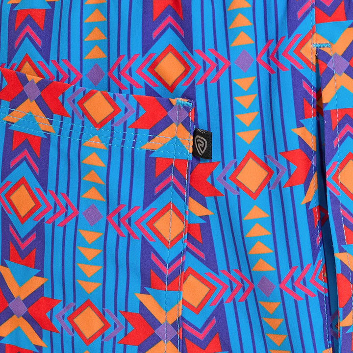 Rock & Roll Men's Sapphire Southwestern Swim Trunks