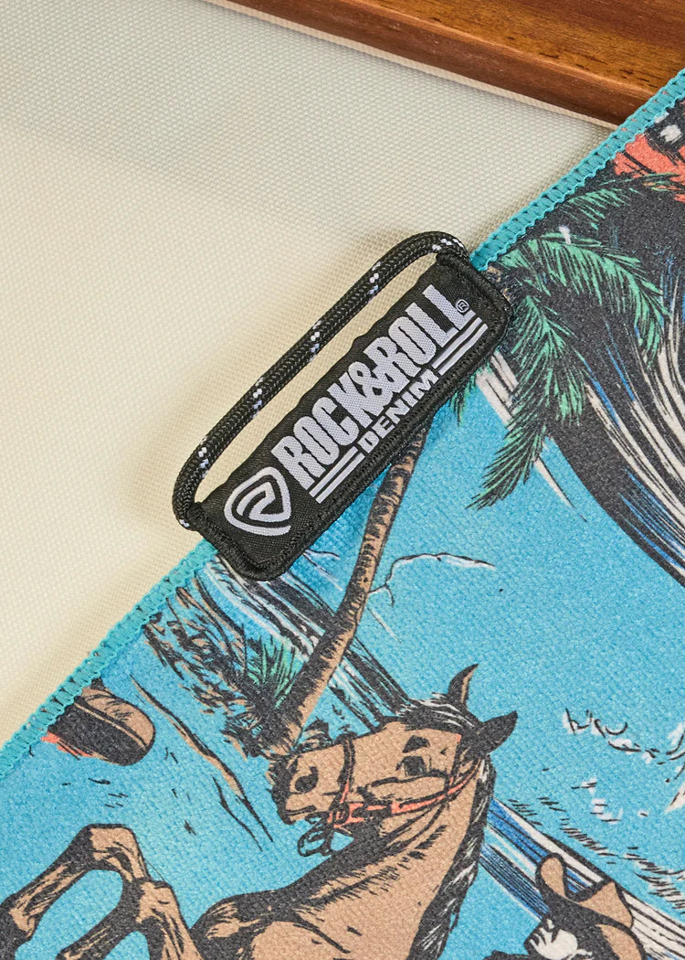 ROCK & ROLL PERFORMANCE BEACH COWBOY MICROFIBER TOWEL