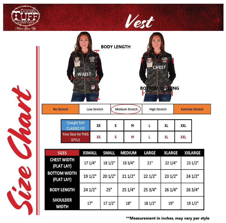 COWGIRL TUFF WOMENS CAMO VEST