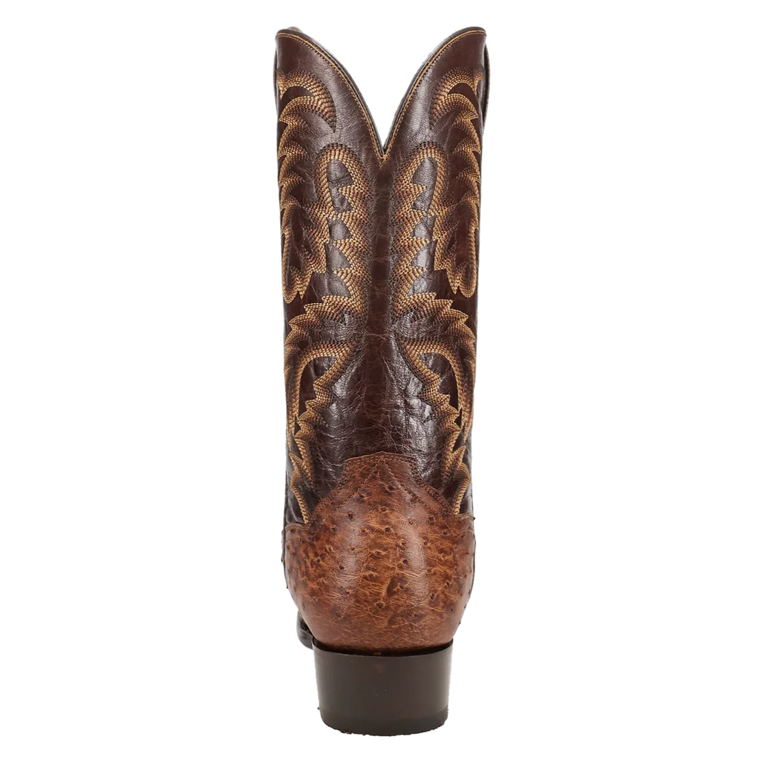 DAN POST MEN'S BRASS MARCO FULL QUILL OSTRICH BOOT