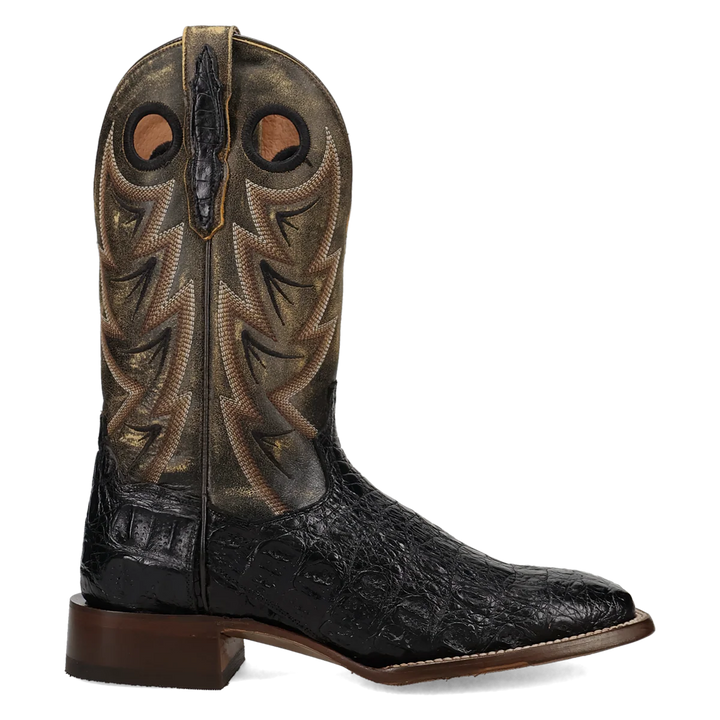 DAN POST MEN'S BLACK/YELLOW CAIMAN MARSH BOOTS