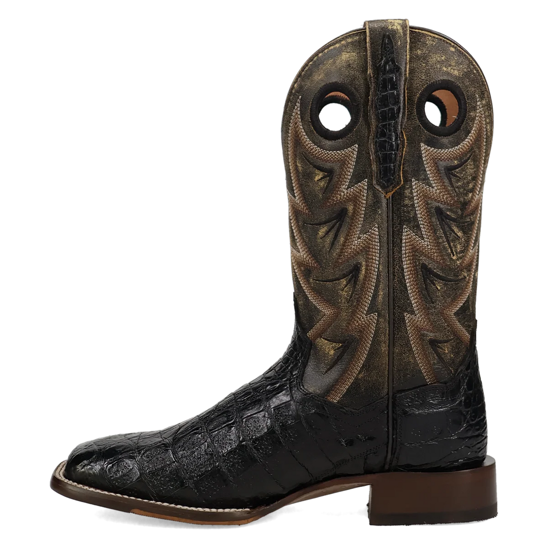DAN POST MEN'S BLACK/YELLOW CAIMAN MARSH BOOTS
